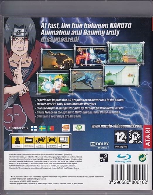 Naruto - Ultimate Ninja Storm - PS3 - (B Grade) (Genbrug)